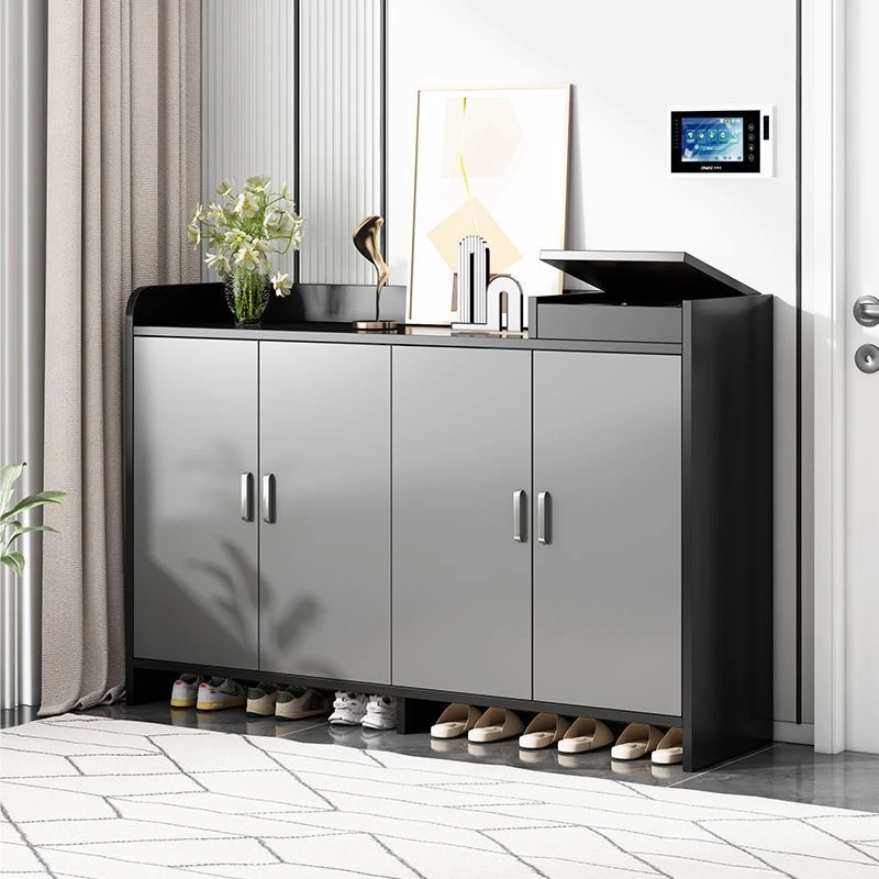 家用鞋柜鞋架门口楼道走廊鞋子收纳柜进门靠墙简易多层柜子储物柜