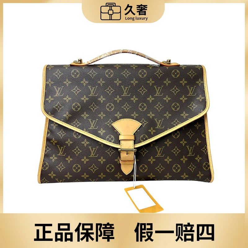 修复品LouisVuitton/路易威登ivy大号手提公文包单肩包/24h鉴赏