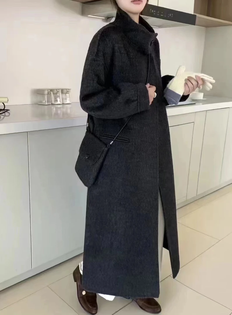 2024新款双面羊绒羊毛大衣中长款双面呢大衣
