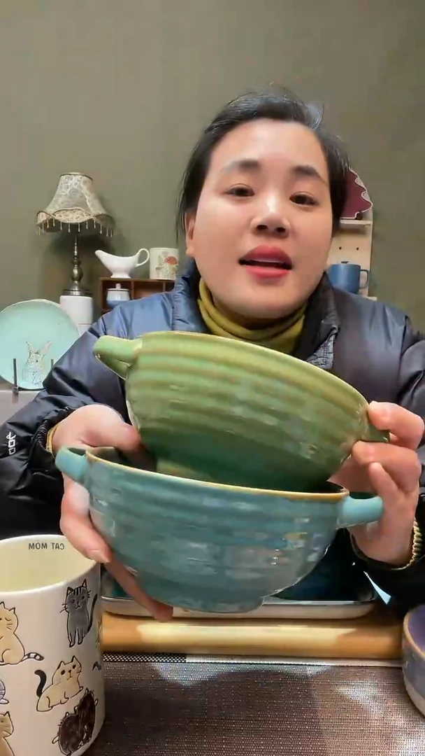 【闪购商品】陶瓷盘2个双耳碗 微瑕满20发货