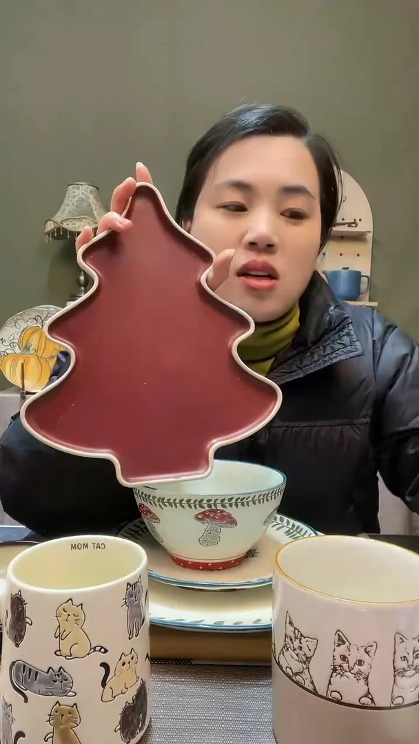 【闪购商品】陶瓷盘圣诞盘 微瑕满20发货