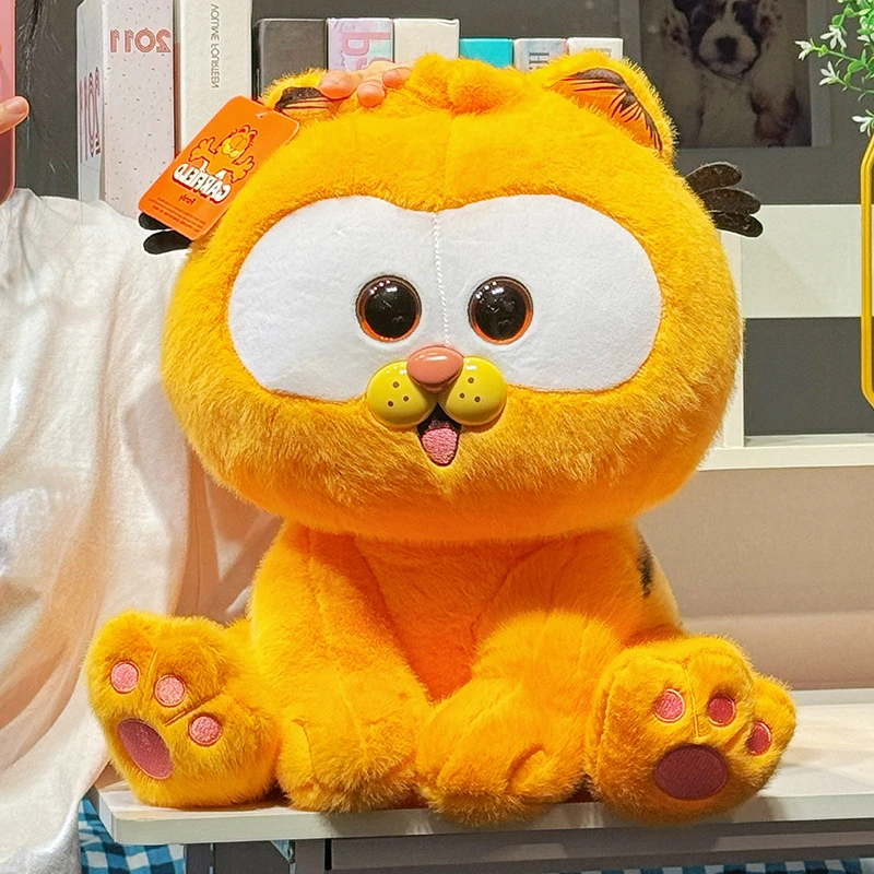 正版小加菲猫幼年公仔毛绒玩具布娃娃玩偶床上睡觉专用抱枕女生