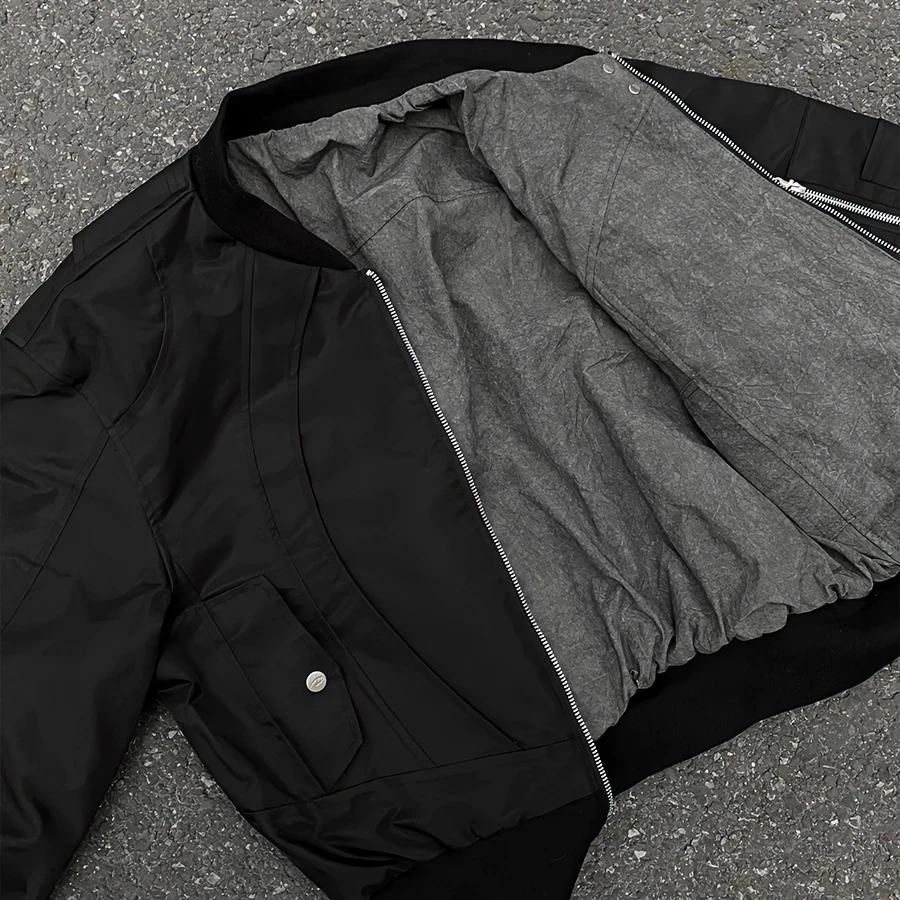 外套夹克男cleanfit男士休闲短款双面穿小众男士休闲cleanfit夹克