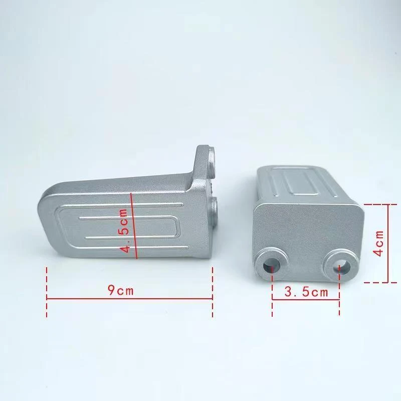 适用于雅迪电动车DE2DT6DM6DE8改装后搁脚后脚踏一体铝合金踏板