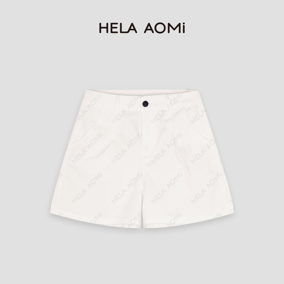 HELA AOMI 夏季休闲百搭光板一粒扣牛仔短裤CY4AX62054