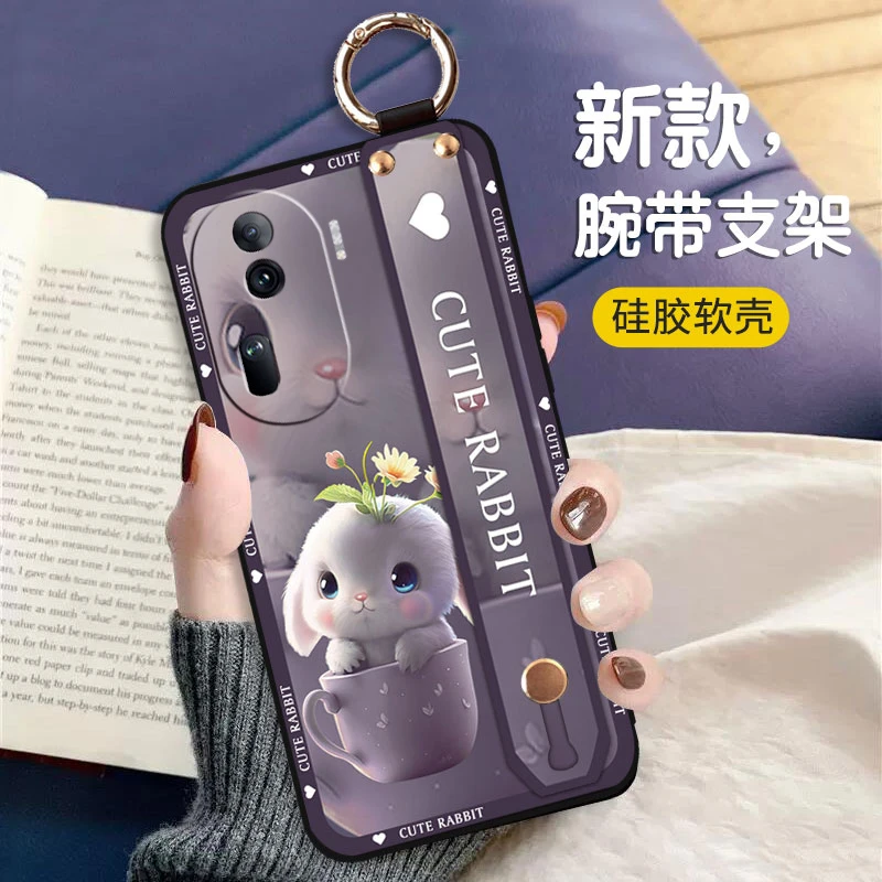 OPPOReno11手机壳Reno11pro全包Reno11pro+防摔男女款斜挎挂绳软