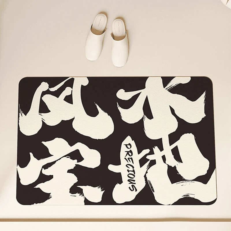 硅藻泥浴室吸水地垫垫子门口家用厕所速干防滑防摔速干卫生间脚垫