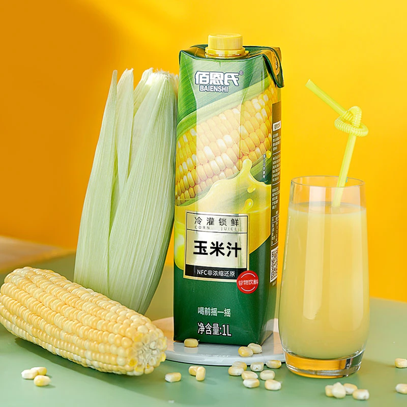 佰恩氏玉米汁谷物饮料口感香甜大瓶分享装1L*6瓶