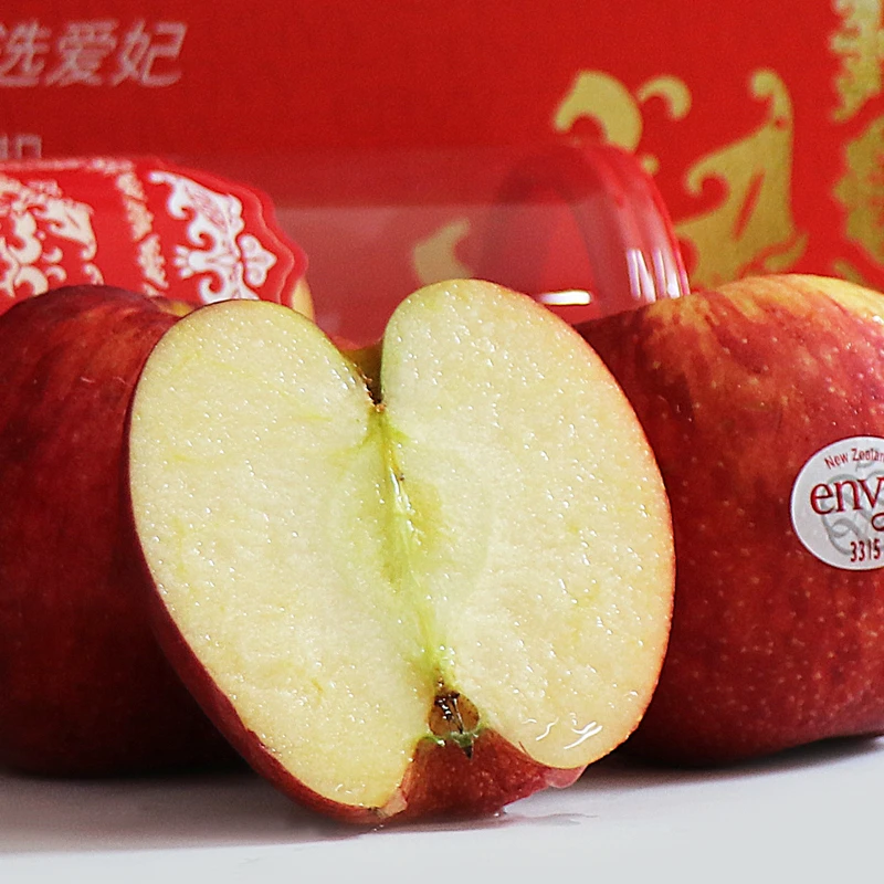 新西兰爱妃苹果筒装 脆甜多汁当季进口envy苹果新鲜水果顺丰包邮