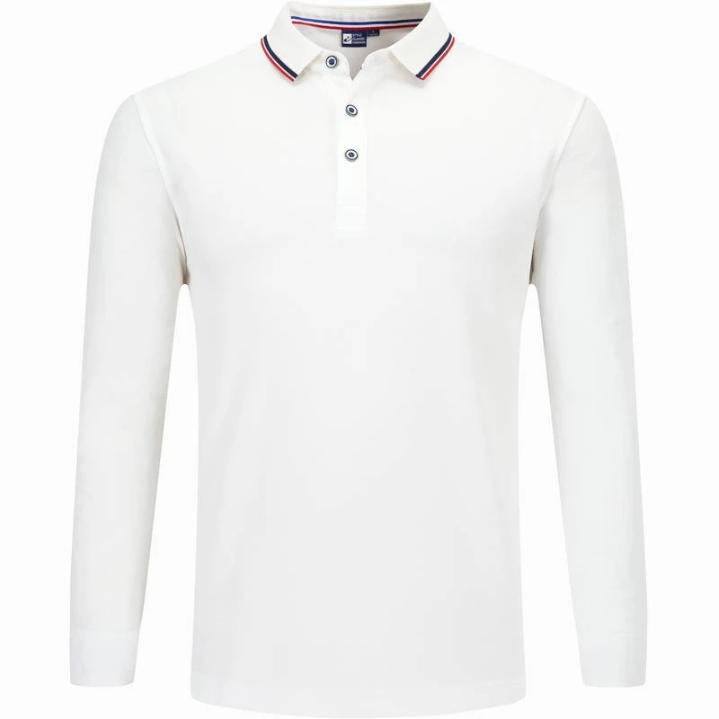 长袖polo衫定制印logo图案工作服工装翻领企业团体工衣速干男士
