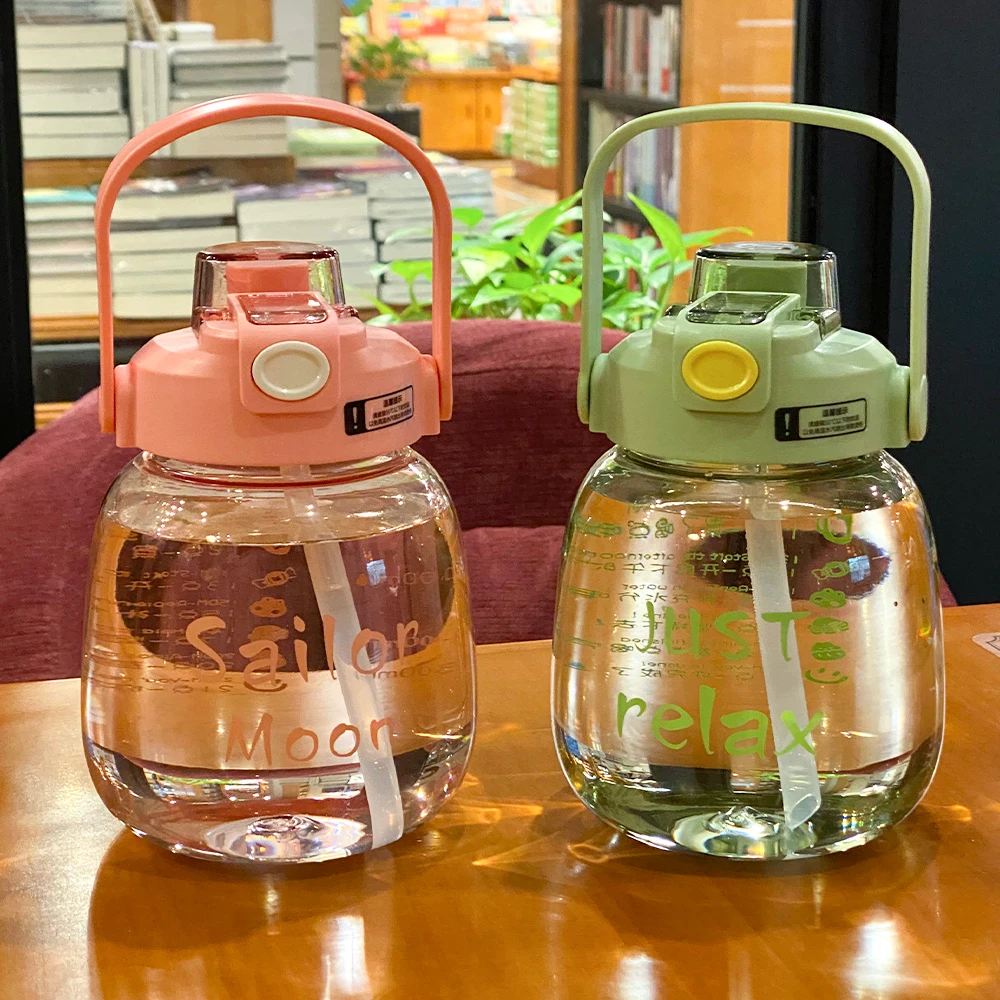 2023夏季新款杯子大容量水杯ins 女生高颜值吸管杯网红便携大肚杯