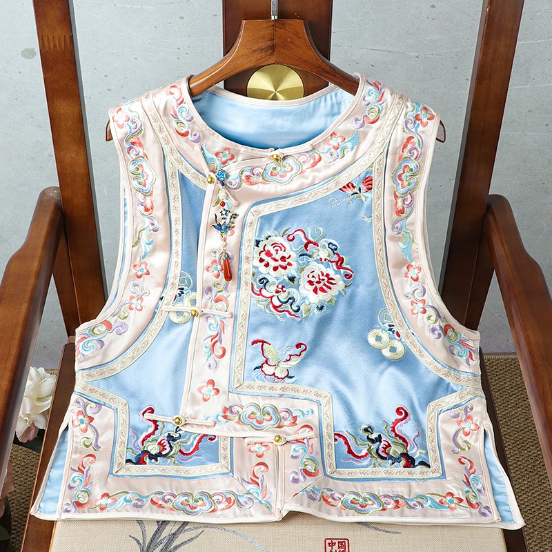 2024年秋季新款满绣绣花马甲