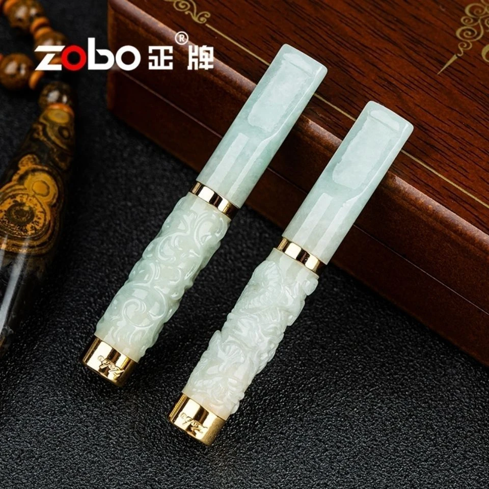 Zobo/正牌玉石过滤器循环型男士烟具中粗细三用可清洗-371-5烟嘴