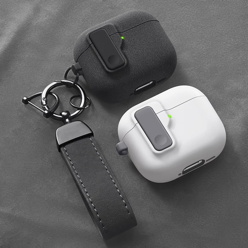 透明ipods自动回弹盖软壳手机苹果耳机保护套airpodspro壳情侣