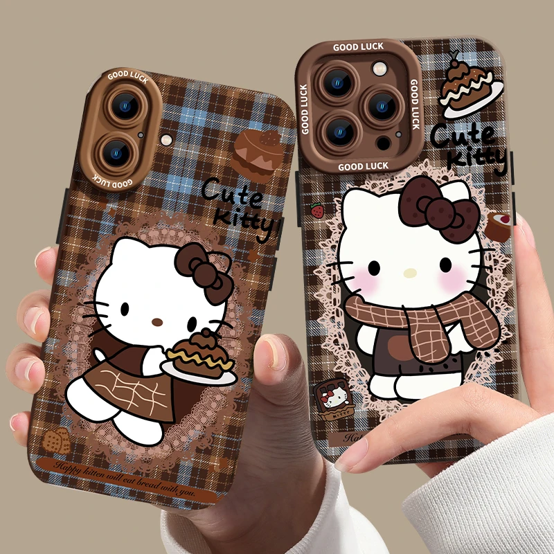秋冬凯蒂猫适用苹果16pro手机壳iPhone15卡通16可爱13