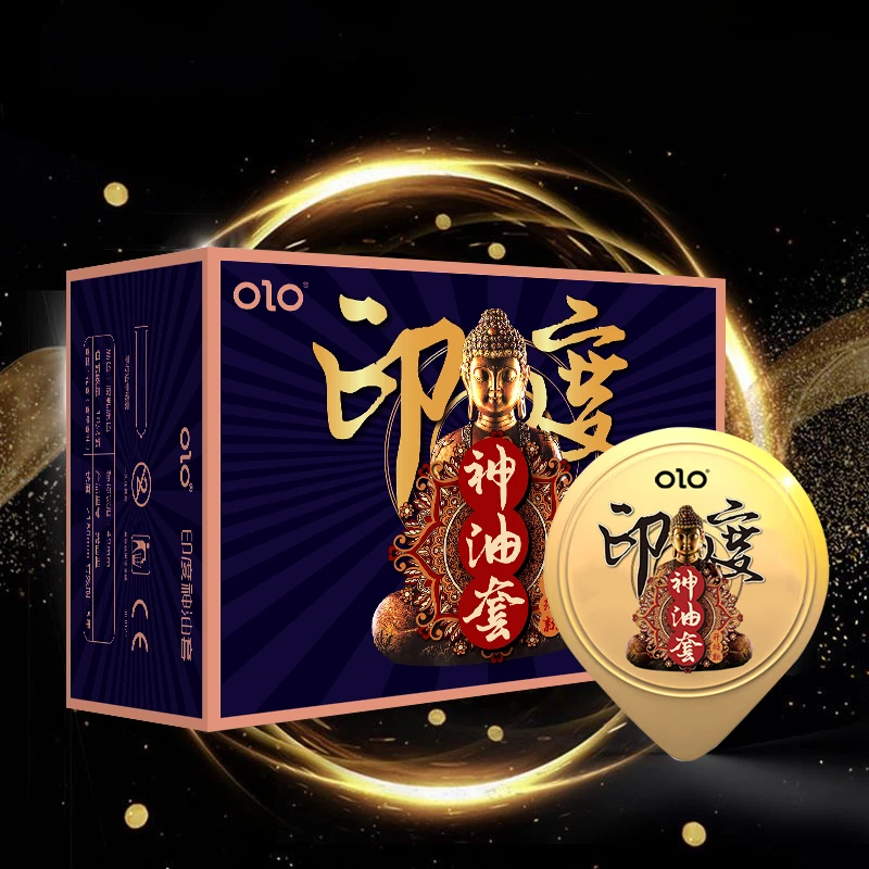 OLO印度神油安全套持久装延时 超薄裸入天然橡胶乳胶男用避孕套