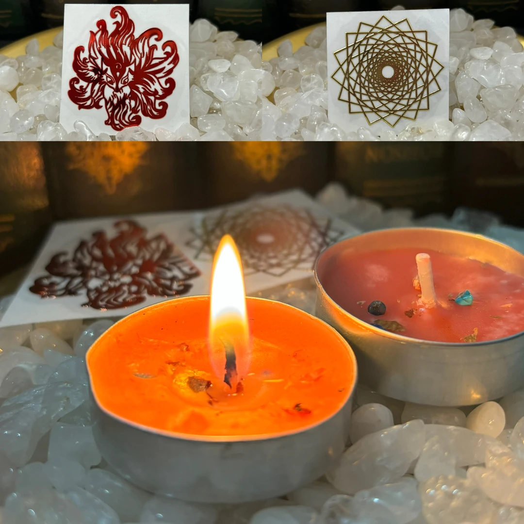 【心心组合】魅魅沟通综合小九星星贴各一张＋妲己蜡烛（两个）带礼