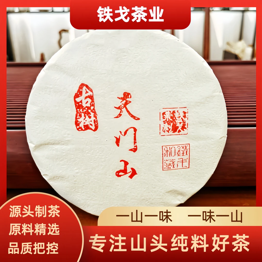 【2024年易武茶区】天门山古树二波200克饼普洱茶生茶