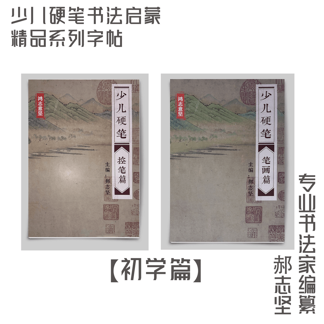 【小学同步练字帖】零基础练习套装控笔篇笔画篇小学练字帖（赠测评）