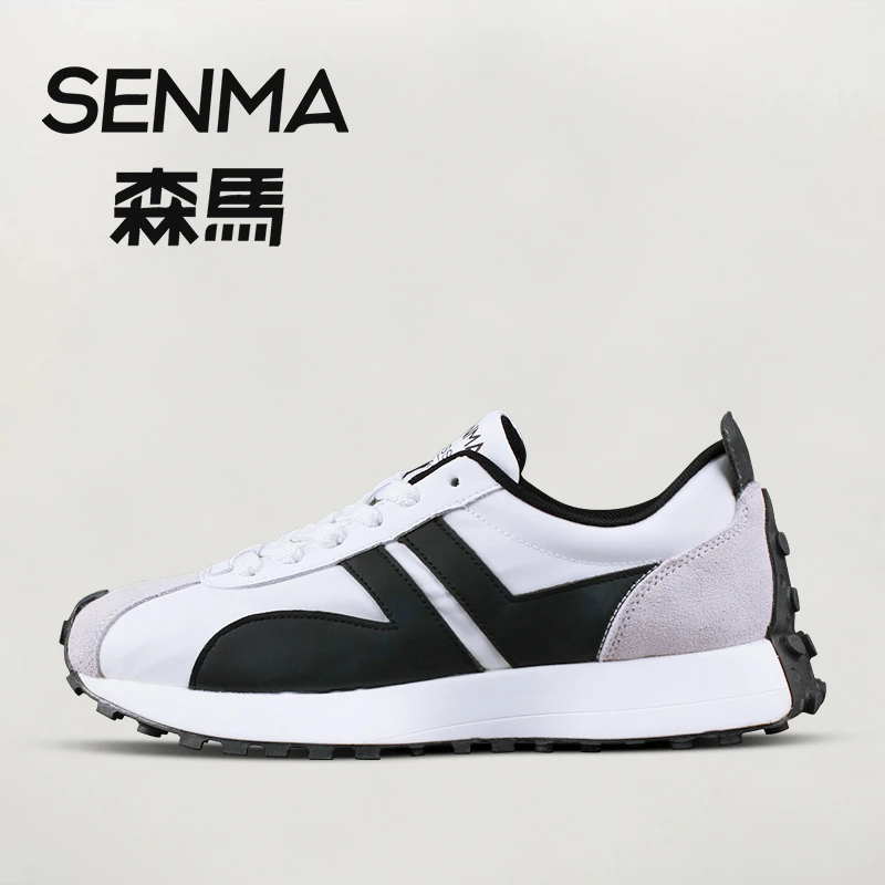 SENMA/森马男士休闲舒适透气低帮跑步潮鞋秋季情侣百搭运动阿甘鞋