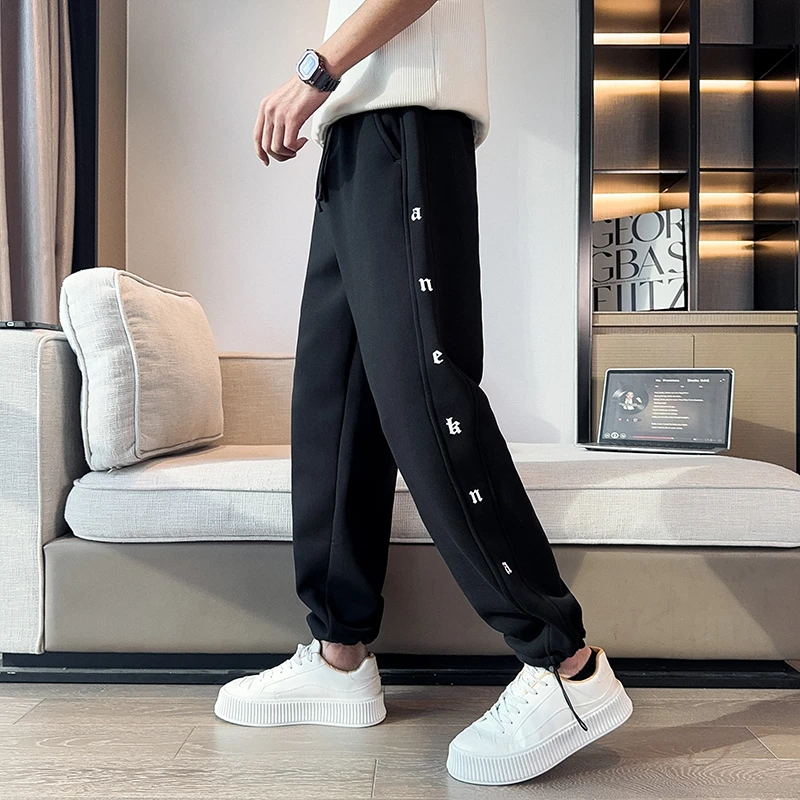 男士卫裤秋季2025新款爆款网红直筒运动休闲长裤潮牌男装百搭裤子