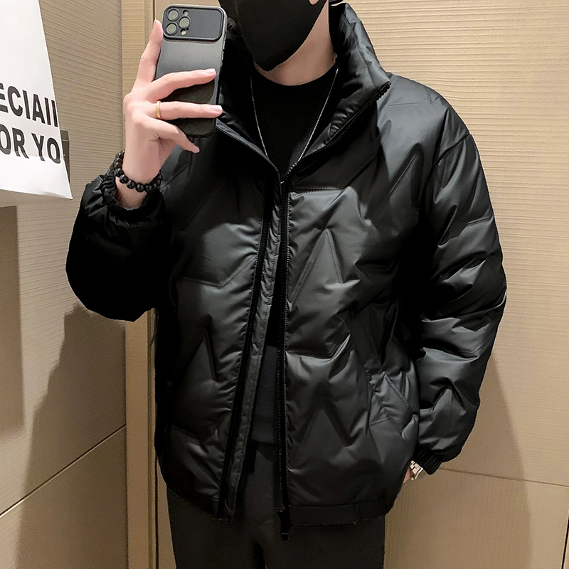 棉服男款冬季新款男式冬天外衣百搭立领男士棉衣外套男装保暖棉袄