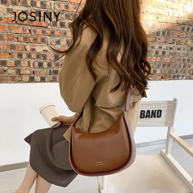 JOSINY/卓诗尼包包女2024新款新月包时尚单肩包洋气ins单肩斜挎包