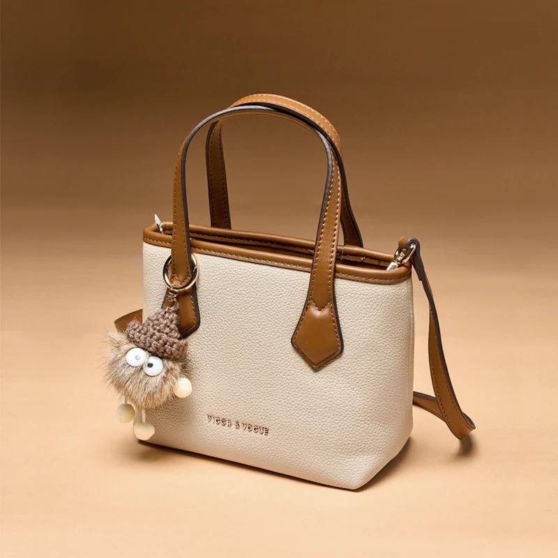 卓诗尼包包女2025新款斜挎包百搭单肩包小众时尚手提女包菜篮子包