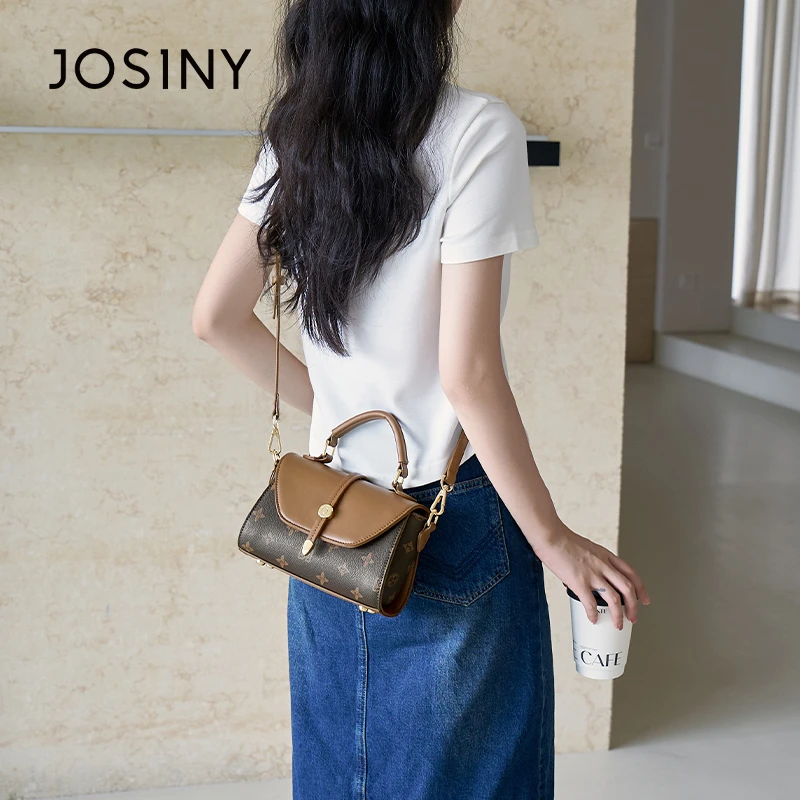 卓诗尼女包2025新款时尚通勤手拎包小众百搭手提包包斜挎包单肩包