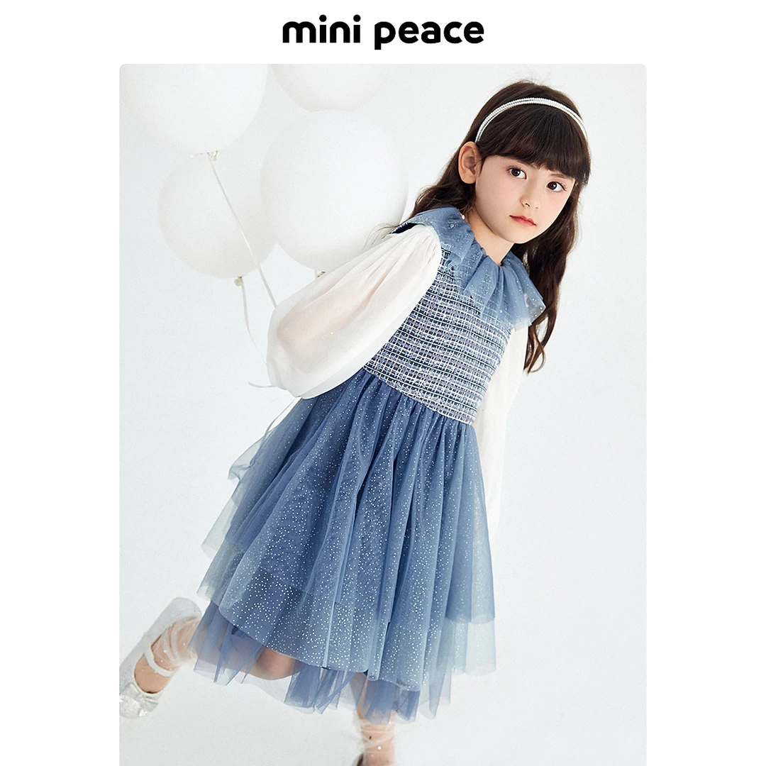 【公主系列】MINIPEACE女童连衣裙小香风背心公主纱裙秋