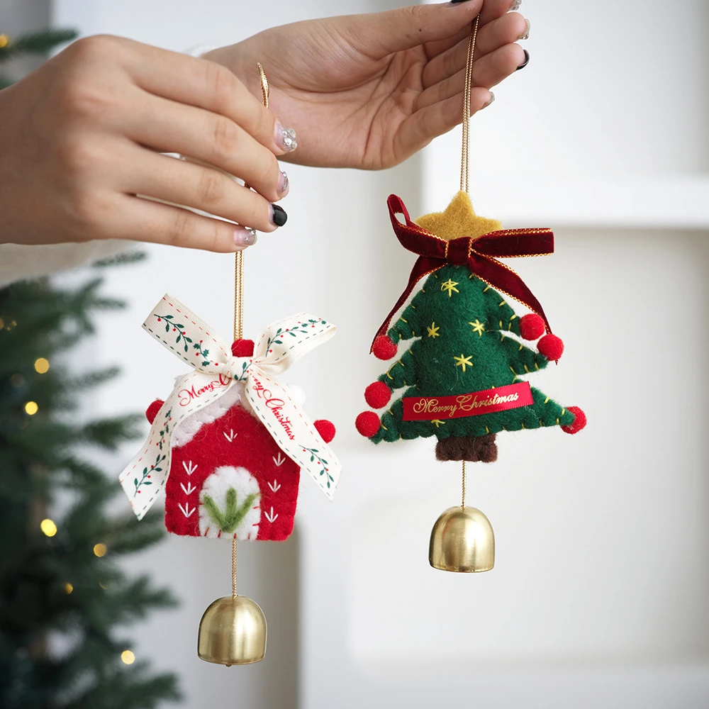 新款圣诞树铃铛圣诞节装饰品挂件高颜值圣诞氛围入户玄关挂挂件