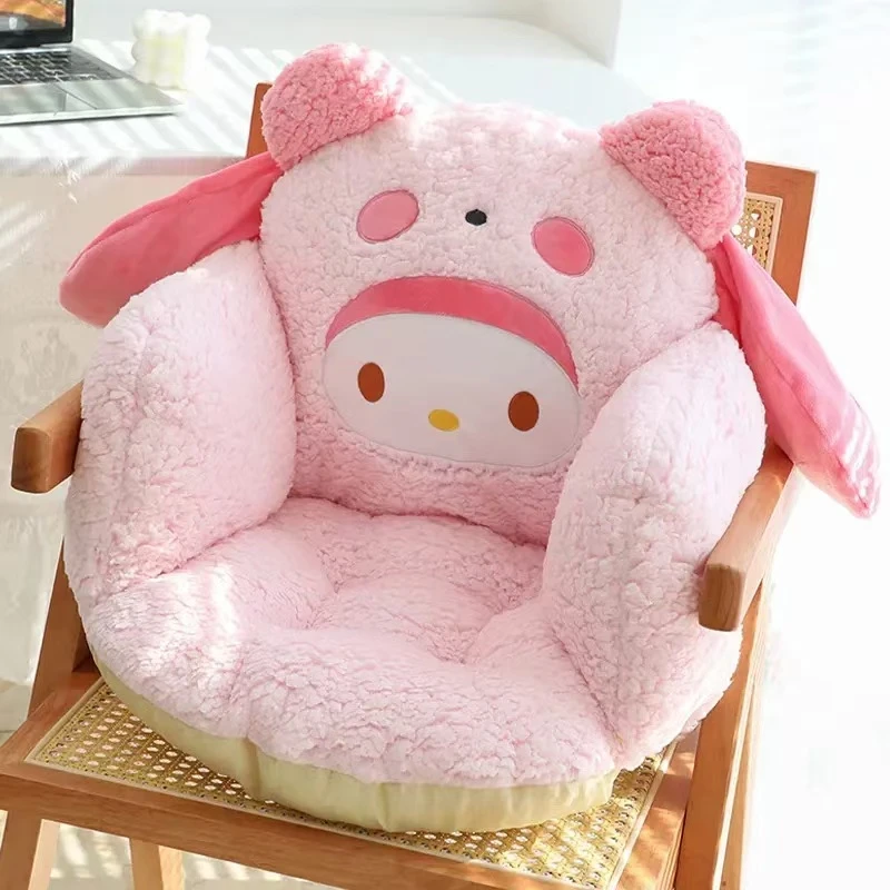 冬季可爱坐垫毛绒坐垫高颜值办公室寝室加厚超软椅垫时尚少女心