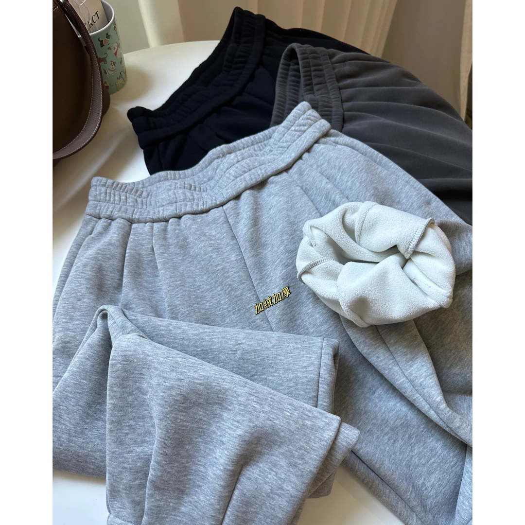 【NANA】一条过冬！加厚绒奶奶裤高腰显瘦哈伦裤冬季保暖长裤A0471