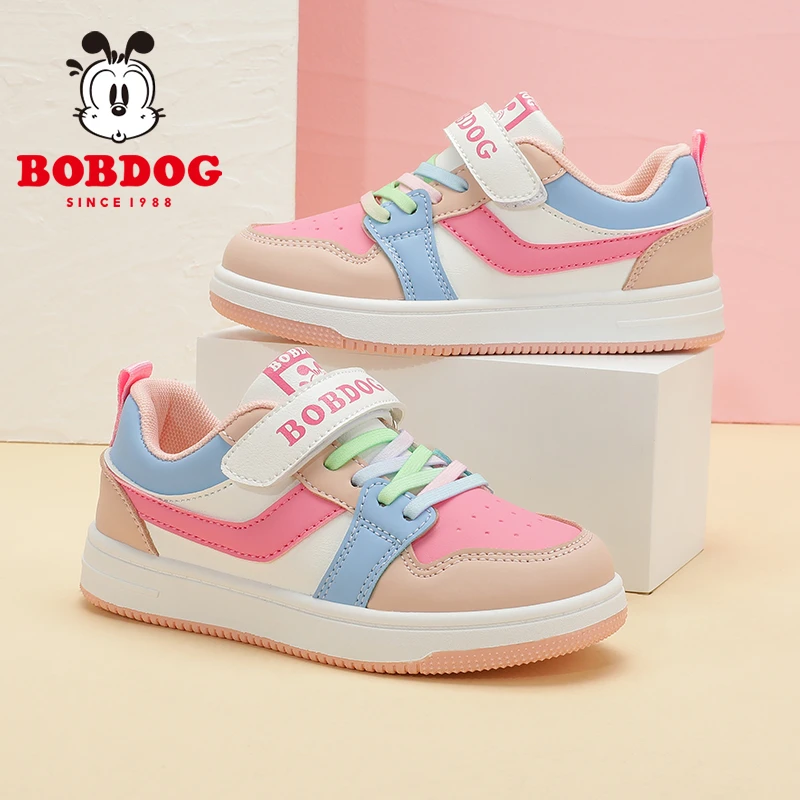 巴布豆童鞋女童休闲板鞋秋季2025新款春秋款女孩aj低帮男儿童鞋子