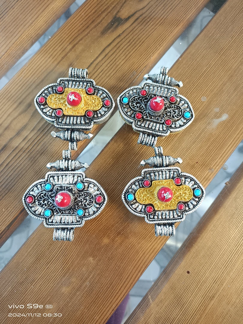 新款藏族特色白铜加银挂件新款男女同款