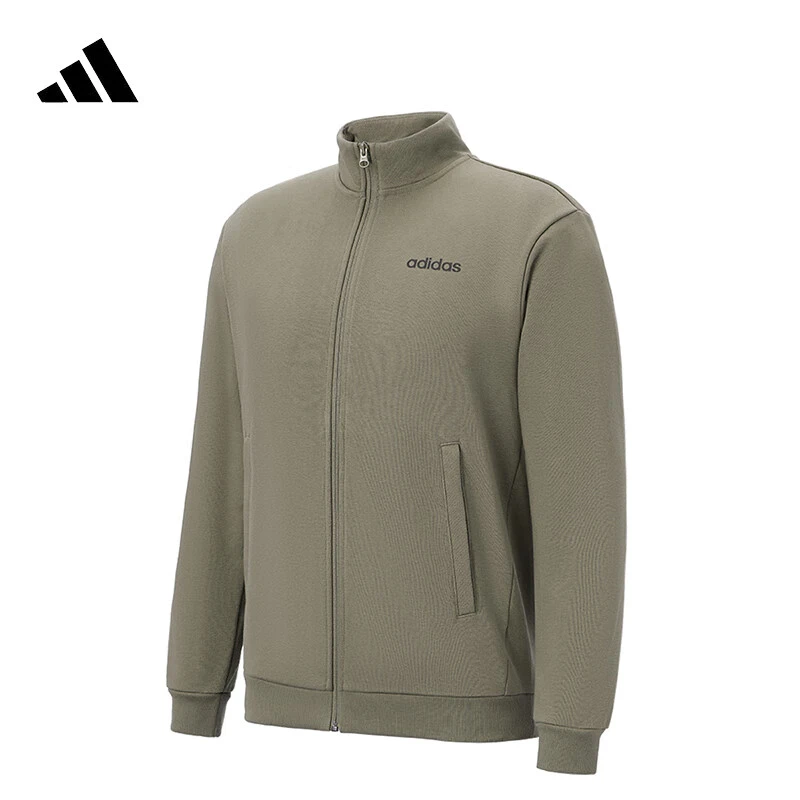 阿迪达斯春新款连帽外套男休闲开衫连帽卫衣户外健身训练JM2244