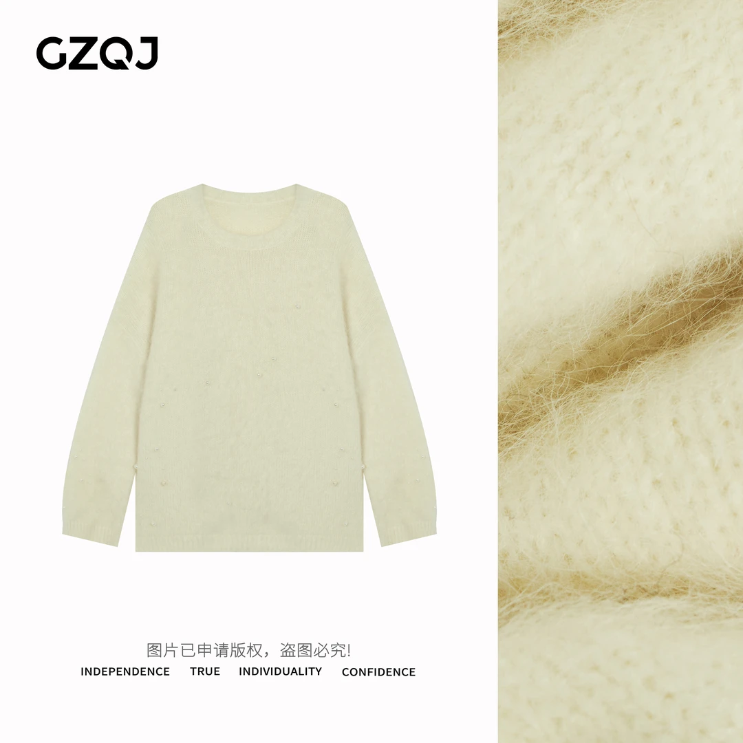 老琴私服【雪域美人】羊驼毛休闲百搭时尚套头毛衣保暖针织衫女3767