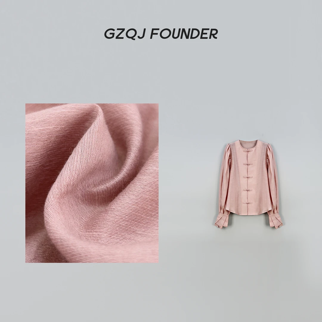 老琴私服【桃花.坞】春季新款复古中式盘扣衬衫女 2361