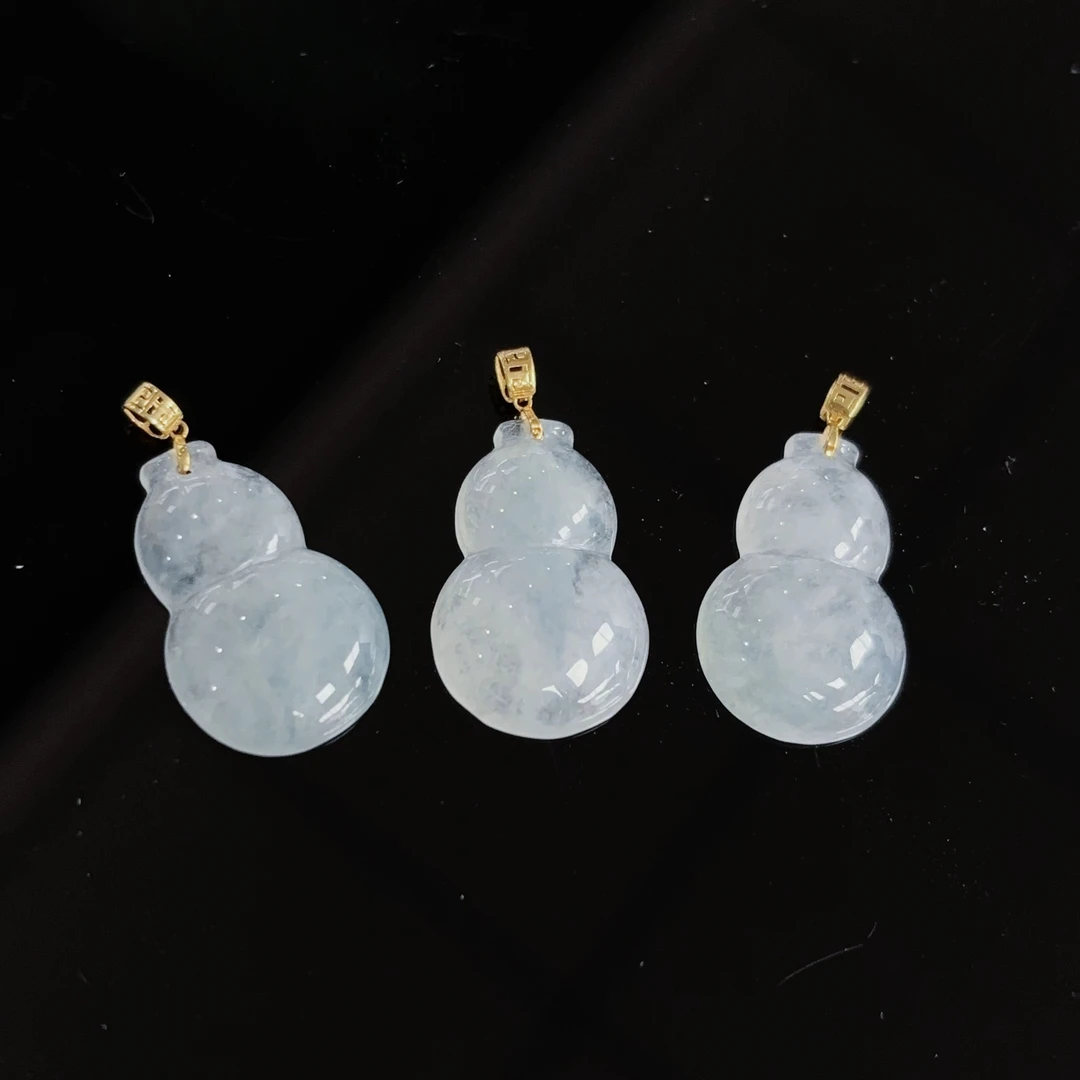 『手镯七仙女/中国好珍宝』翡翠葫芦/478661/多样性发一件  赠皮绳