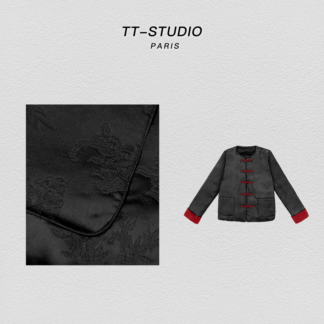 【唐人街】90%白鸭绒秋冬新款国潮风盘扣设计新中式羽绒服231028