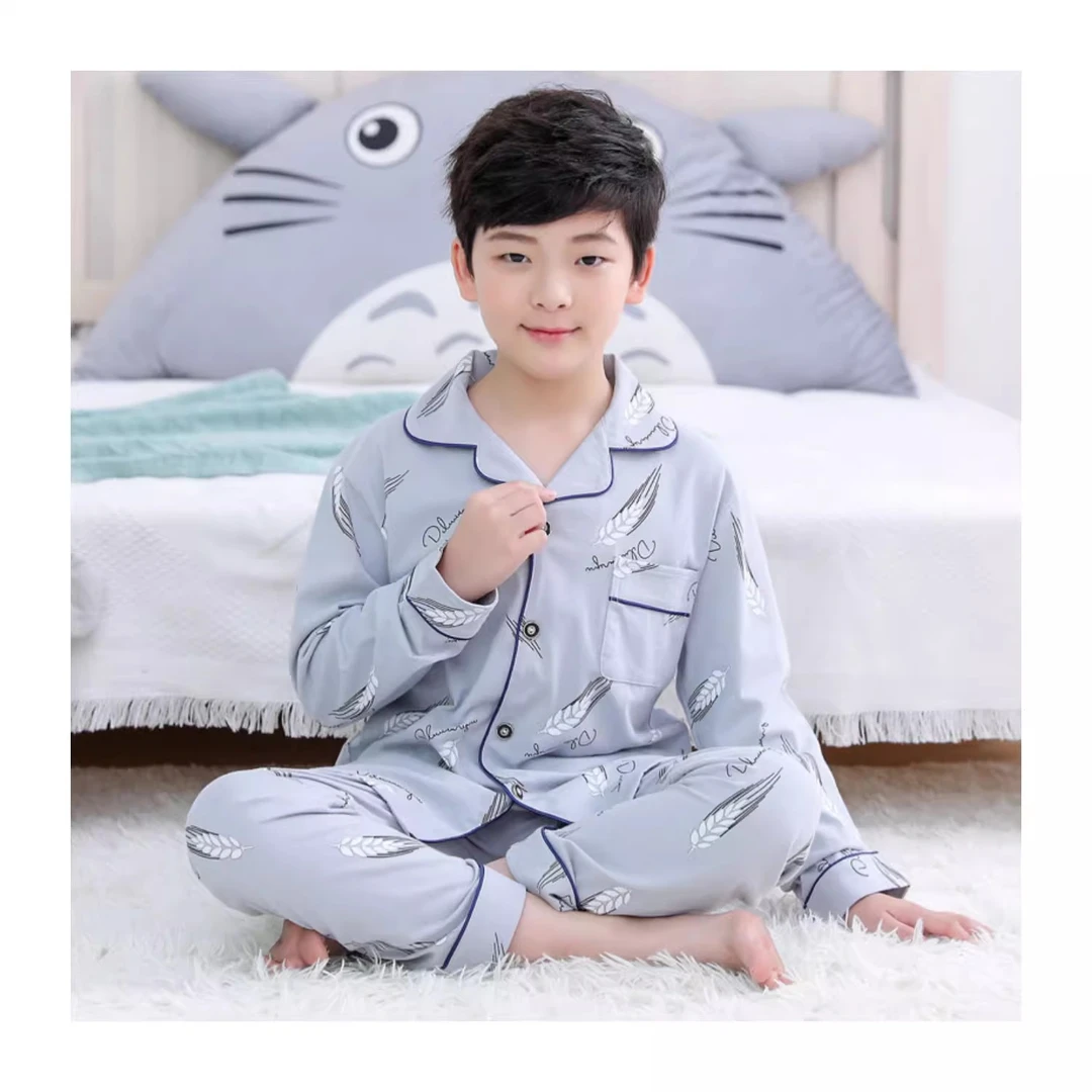 童装家居服儿童睡衣时尚套装长袖卡通男童宝宝春秋居家套头空调服