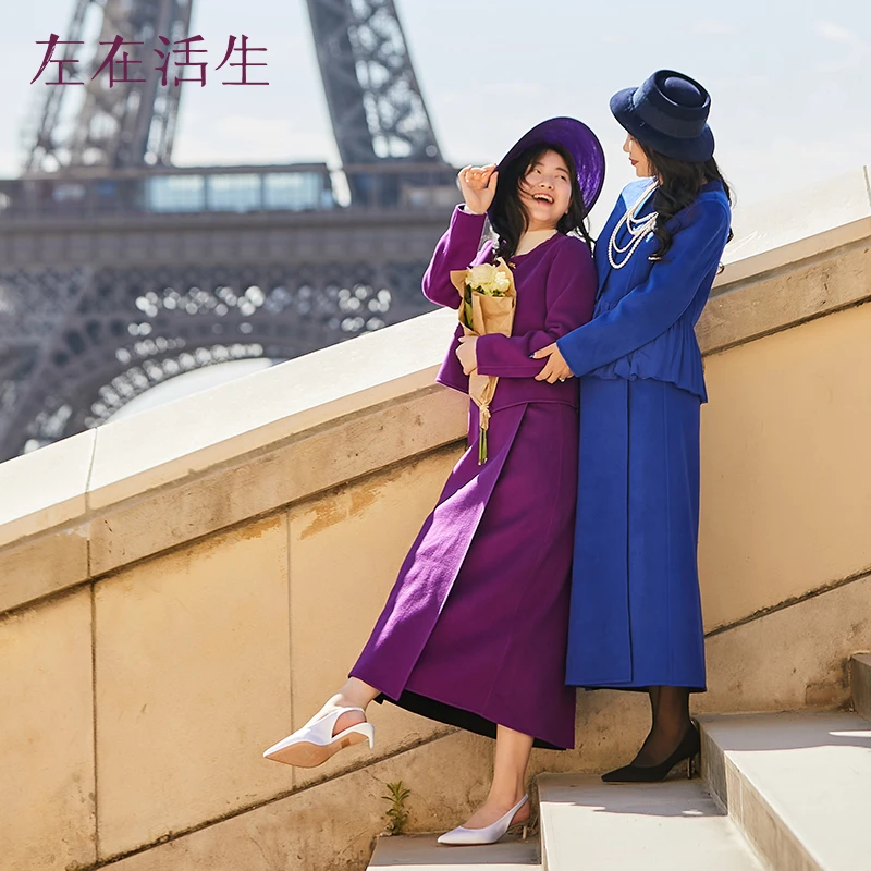 【双面佳人 双面呢外套】生活在左绵羊毛双面呢外套两穿1934058