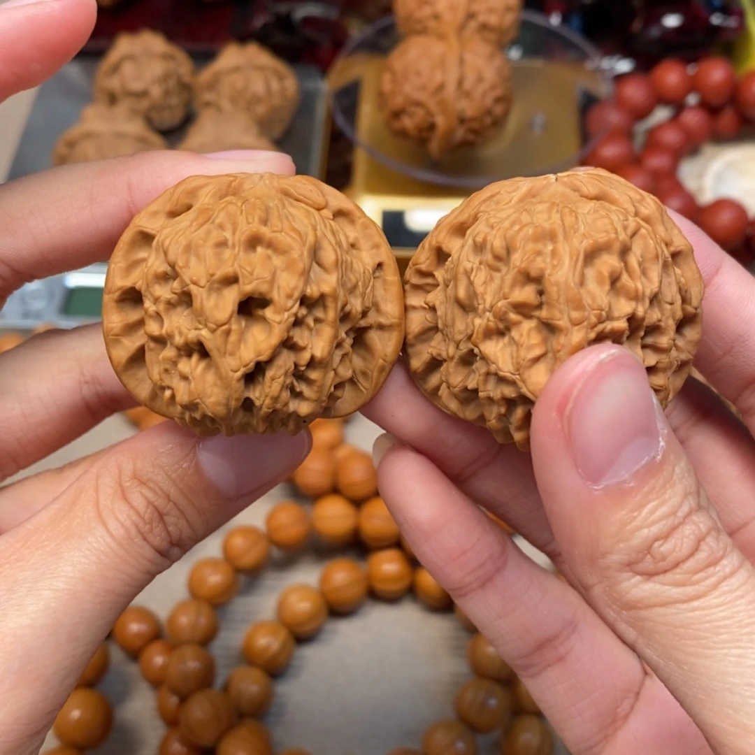 【闪购商品】猴头核桃把件白狮子