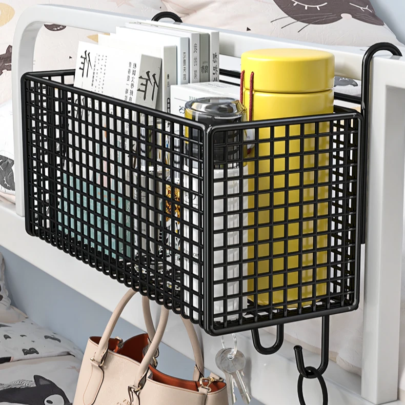 床头置物架床边挂篮好物上铺学生寝室床上挂式零食收纳免打孔挂篮