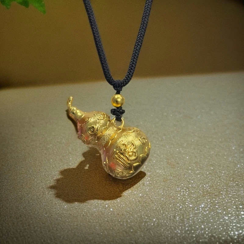 铜合金吊坠 铜合金福字紫金葫芦男女通用吊坠实心传承精美