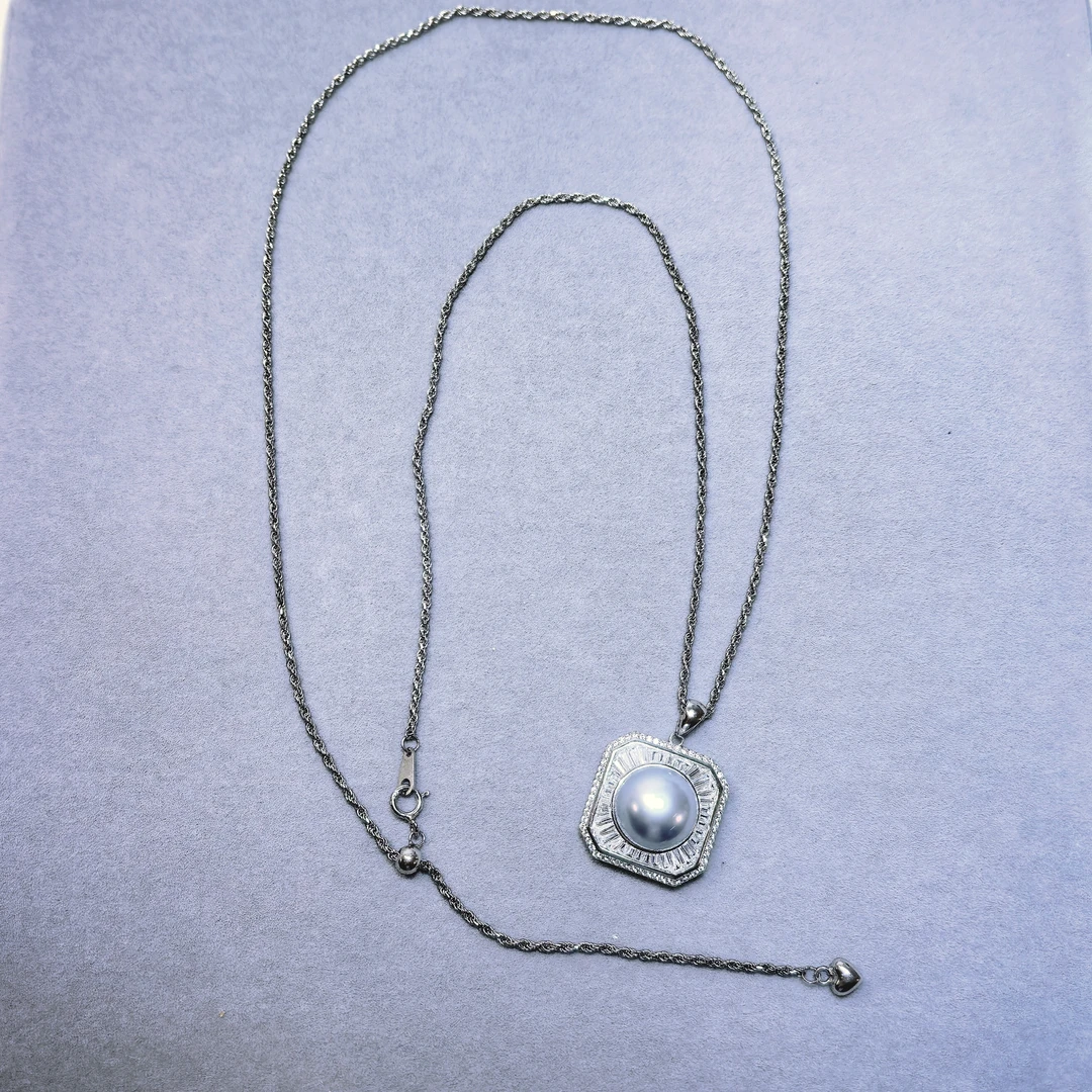 【光芒女神】豹豹法式珠宝 珍珠925银镶嵌 赠925银项链