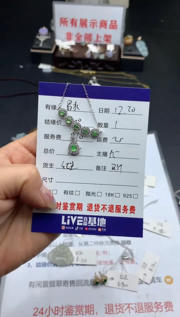 【闪购商品】翡翠颈饰未镶嵌挂件