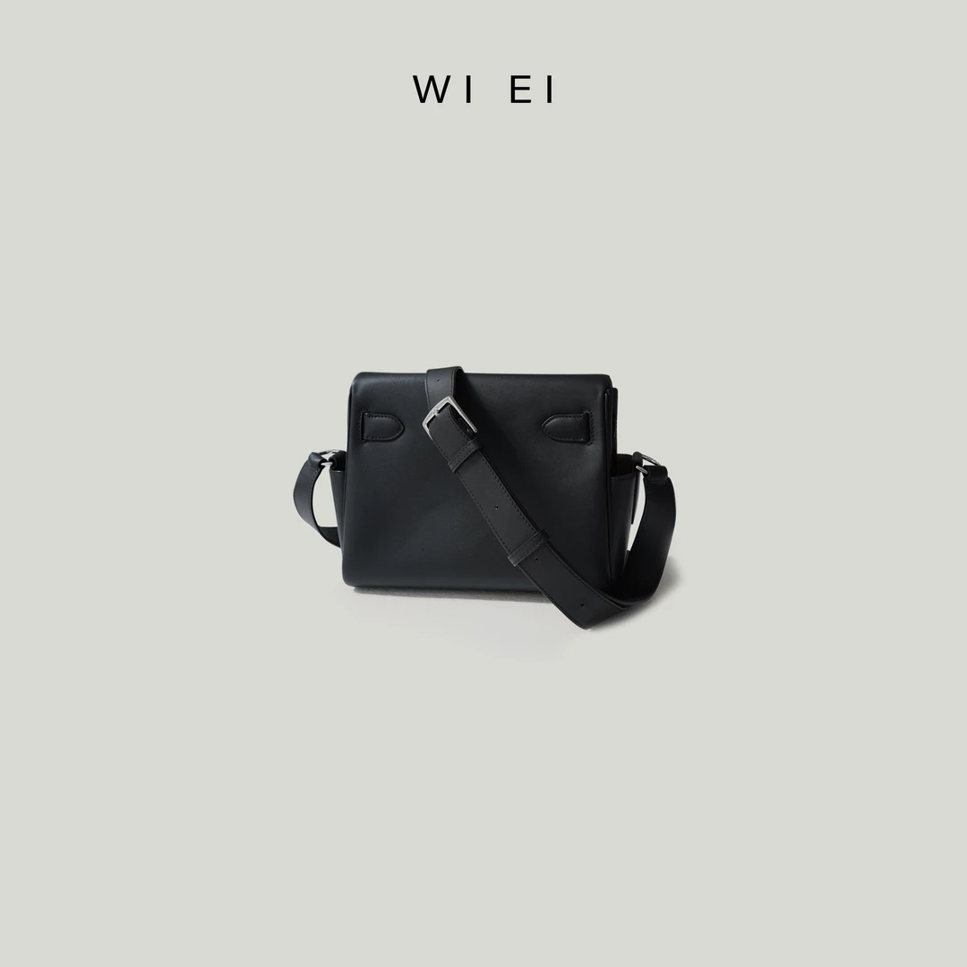 《WI EI》真皮头层牛皮 凯莉邮差包 单肩 斜跨包包 5W028