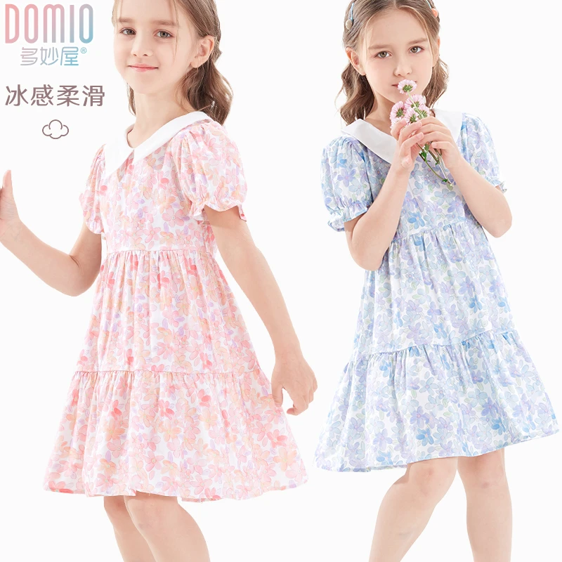 女童连衣裙儿童裙子23夏季新款童装雪纺裙大童女孩洋气公主裙夏装