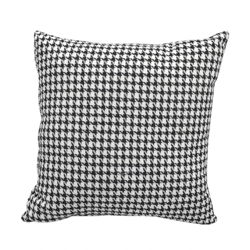 沙发千鸟格抱枕简约轻奢